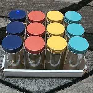 NWOT OLD EAST MINI CANISTERS SET 12 - 2 OZ MULTI COLORS PRICE FIRM